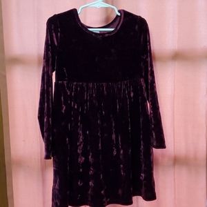 Purple Velvet Dress